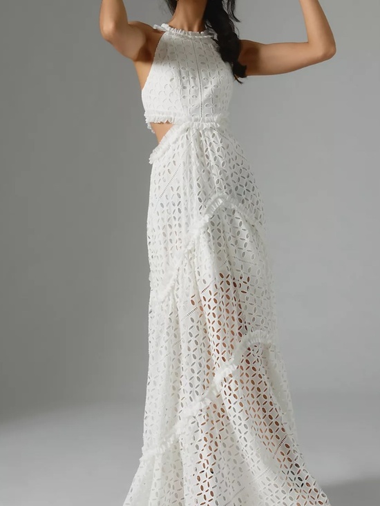 Lace The Label Dresses & Skirts - Anthropologie Eyelet Cutout Maxi Dress